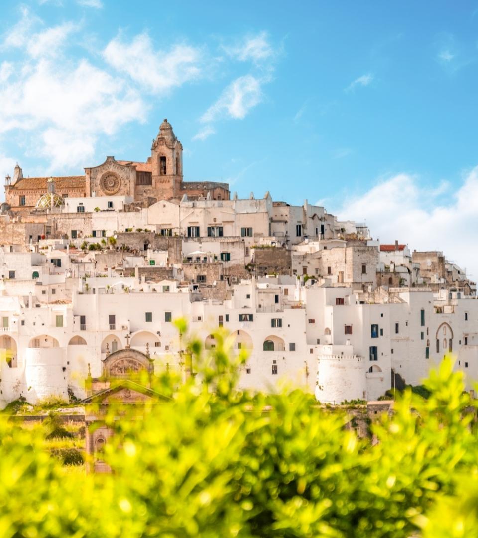 Vista panoramica di Ostuni, la 
